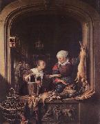 Gerard Dou A Poulterer's Shop oil on canvas